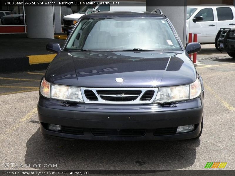 Midnight Blue Metallic / Warm Beige 2000 Saab 9-5 SE V6t Wagon