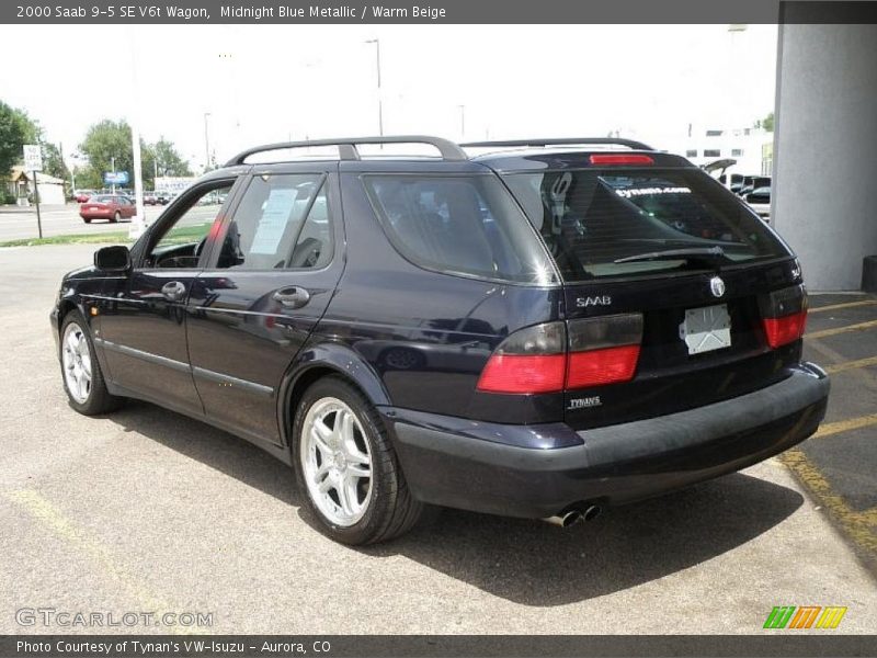 Midnight Blue Metallic / Warm Beige 2000 Saab 9-5 SE V6t Wagon