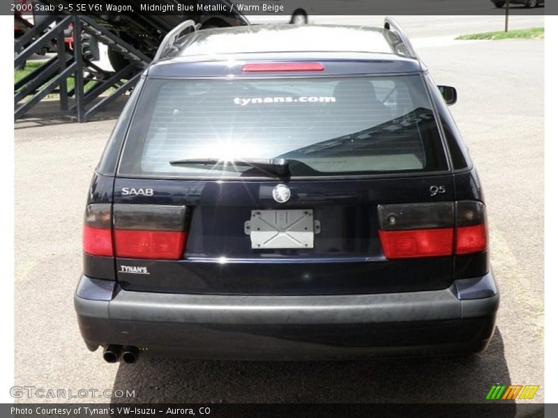 Midnight Blue Metallic / Warm Beige 2000 Saab 9-5 SE V6t Wagon