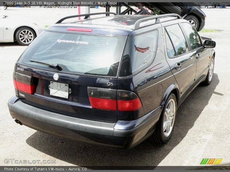 Midnight Blue Metallic / Warm Beige 2000 Saab 9-5 SE V6t Wagon