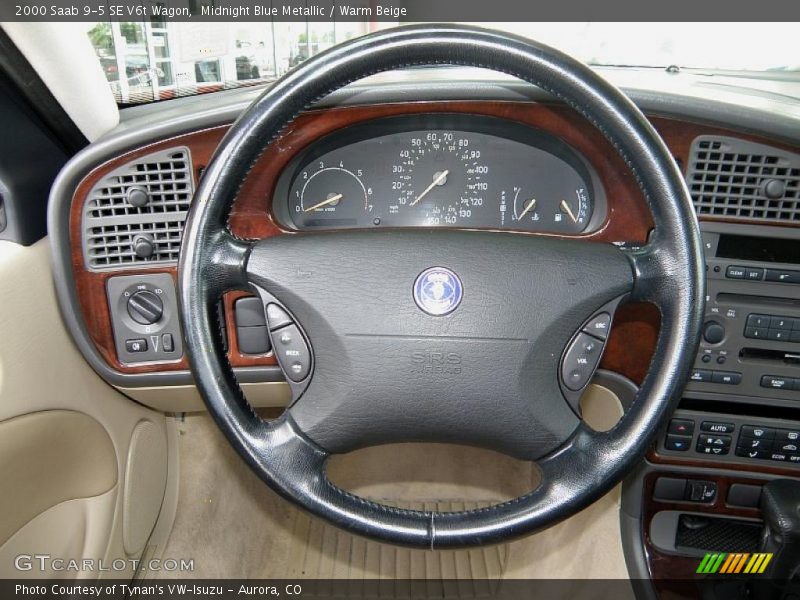 Midnight Blue Metallic / Warm Beige 2000 Saab 9-5 SE V6t Wagon