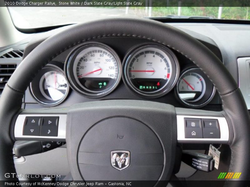 Stone White / Dark Slate Gray/Light Slate Gray 2010 Dodge Charger Rallye