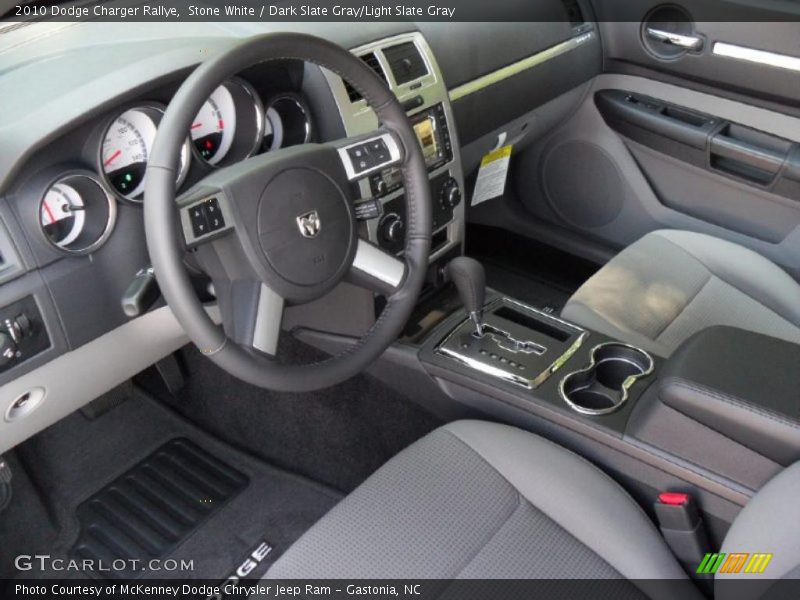 Stone White / Dark Slate Gray/Light Slate Gray 2010 Dodge Charger Rallye