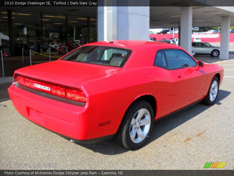 TorRed / Dark Slate Gray 2010 Dodge Challenger SE