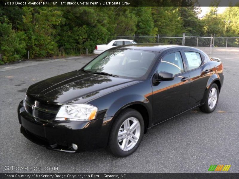 Brilliant Black Crystal Pearl / Dark Slate Gray 2010 Dodge Avenger R/T