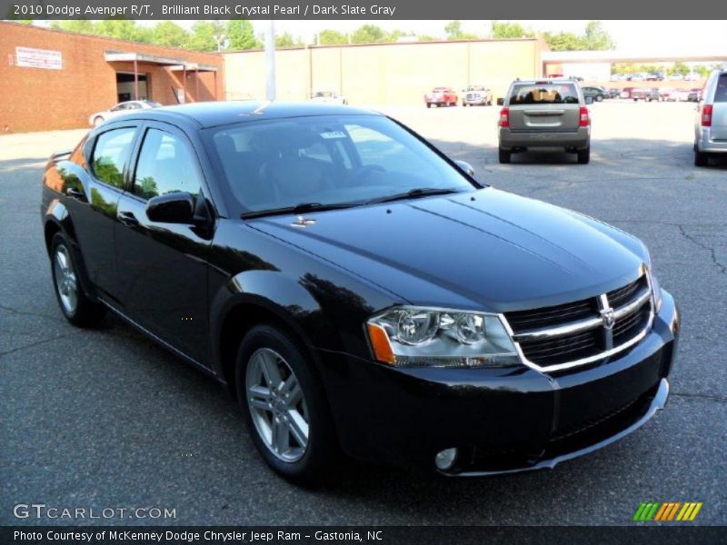Brilliant Black Crystal Pearl / Dark Slate Gray 2010 Dodge Avenger R/T