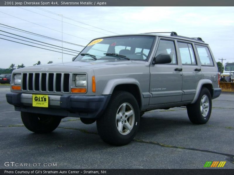 Silverstone Metallic / Agate 2001 Jeep Cherokee Sport 4x4