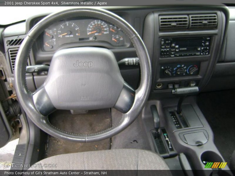 Silverstone Metallic / Agate 2001 Jeep Cherokee Sport 4x4