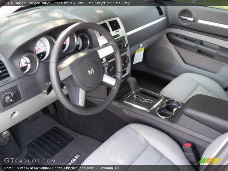 Stone White / Dark Slate Gray/Light Slate Gray 2010 Dodge Charger Rallye
