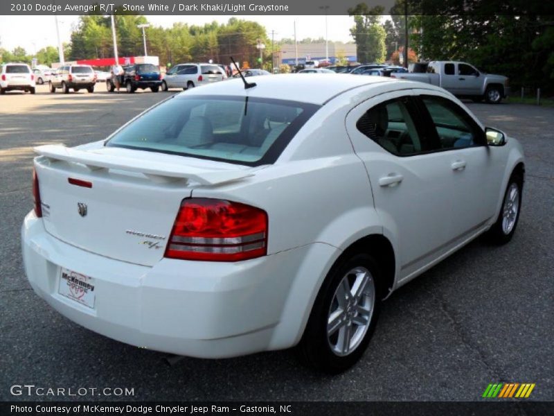 Stone White / Dark Khaki/Light Graystone 2010 Dodge Avenger R/T