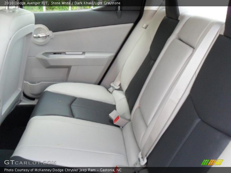Stone White / Dark Khaki/Light Graystone 2010 Dodge Avenger R/T
