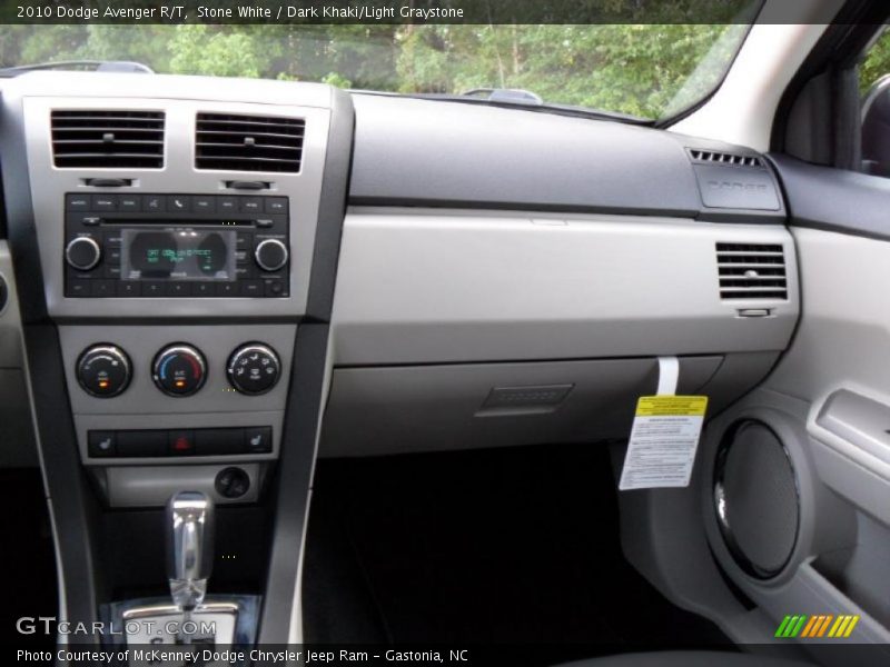 Stone White / Dark Khaki/Light Graystone 2010 Dodge Avenger R/T