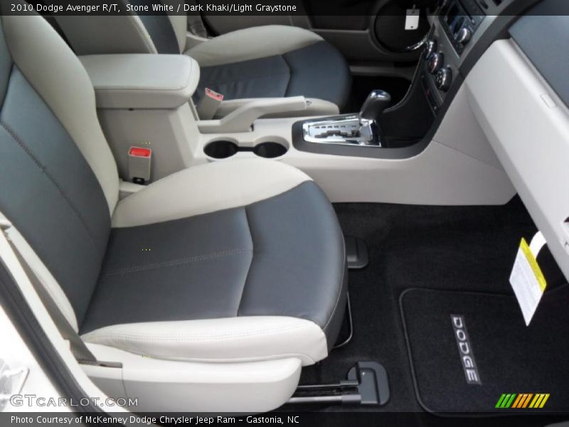 Stone White / Dark Khaki/Light Graystone 2010 Dodge Avenger R/T