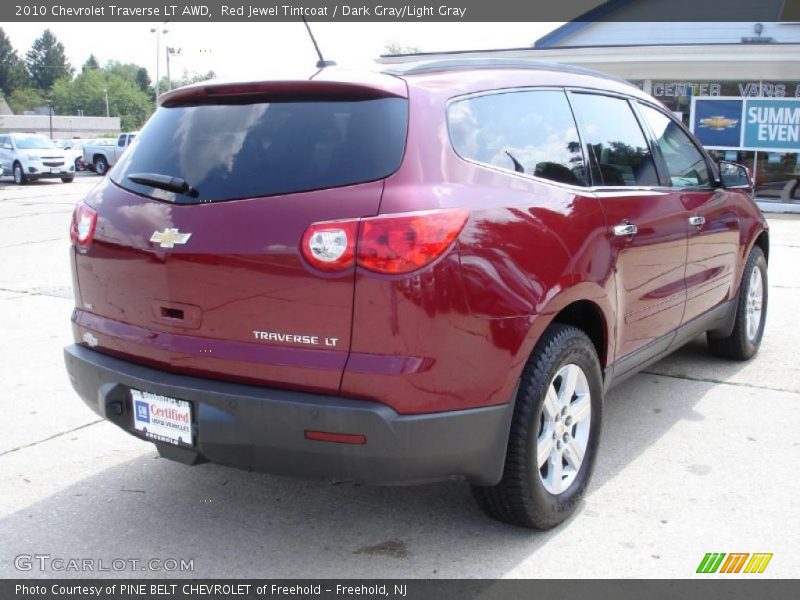 Red Jewel Tintcoat / Dark Gray/Light Gray 2010 Chevrolet Traverse LT AWD