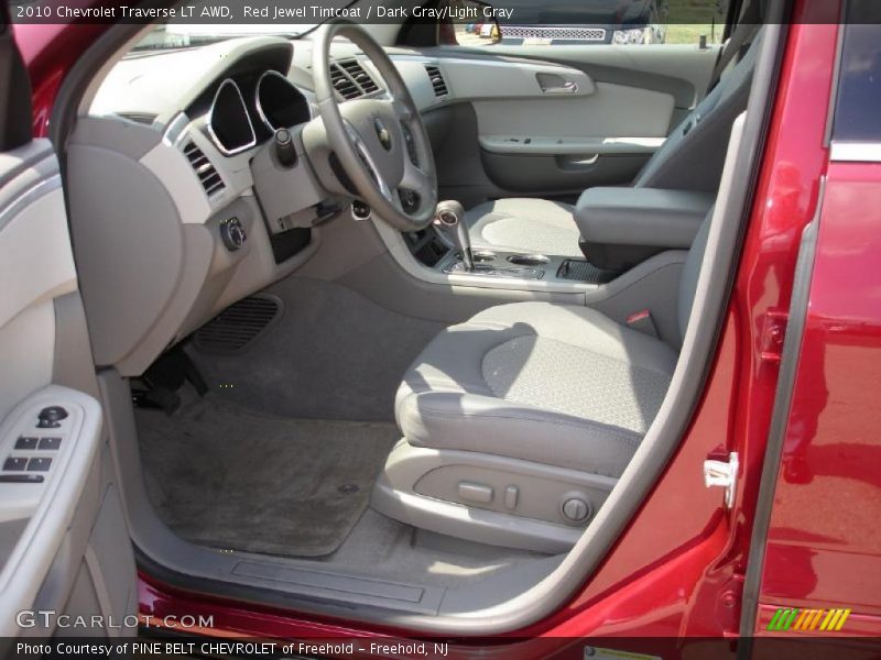 Red Jewel Tintcoat / Dark Gray/Light Gray 2010 Chevrolet Traverse LT AWD