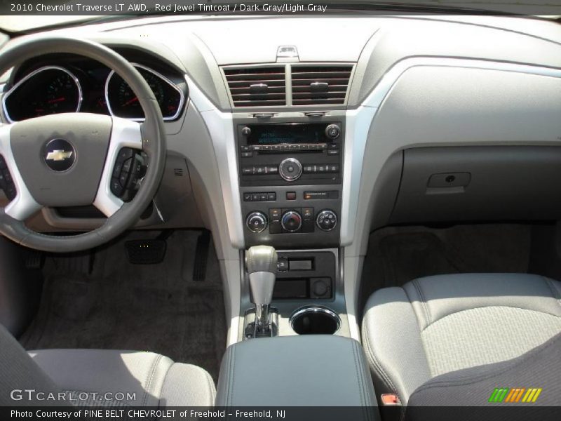 Red Jewel Tintcoat / Dark Gray/Light Gray 2010 Chevrolet Traverse LT AWD