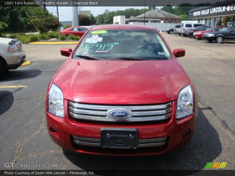 Redfire Metallic / Charcoal Black 2007 Ford Fusion SE
