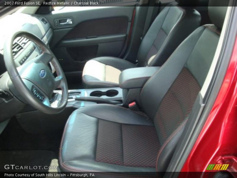 Redfire Metallic / Charcoal Black 2007 Ford Fusion SE