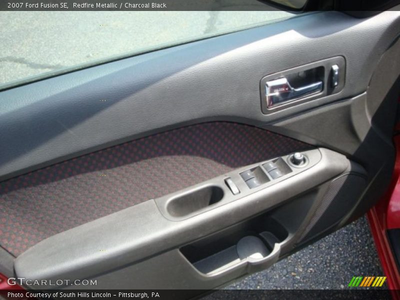 Redfire Metallic / Charcoal Black 2007 Ford Fusion SE