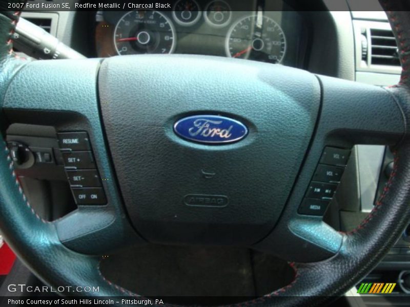 Redfire Metallic / Charcoal Black 2007 Ford Fusion SE