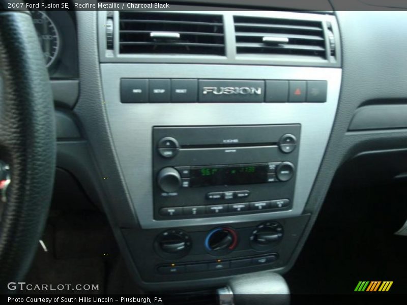 Redfire Metallic / Charcoal Black 2007 Ford Fusion SE