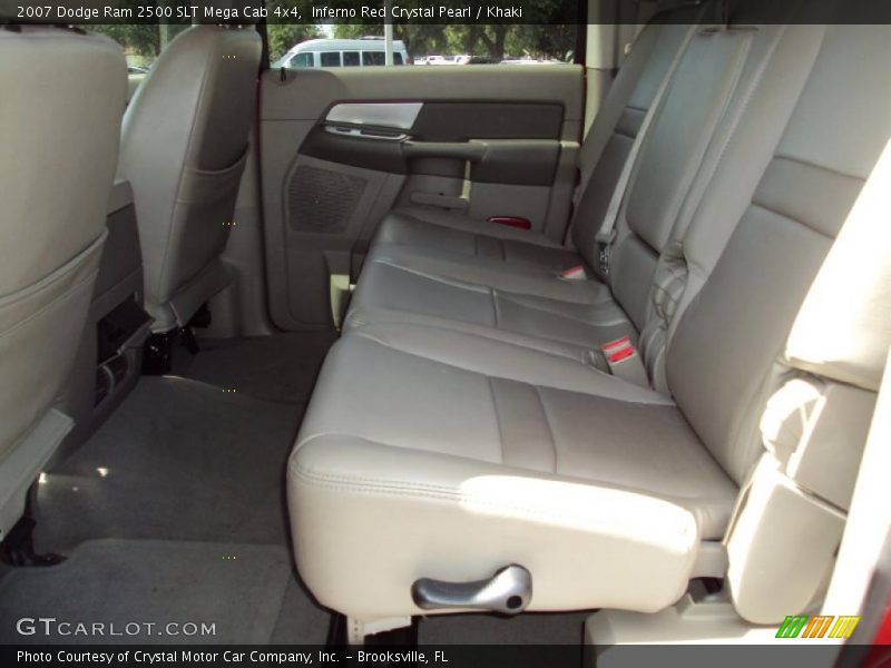 Inferno Red Crystal Pearl / Khaki 2007 Dodge Ram 2500 SLT Mega Cab 4x4