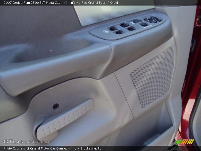 Inferno Red Crystal Pearl / Khaki 2007 Dodge Ram 2500 SLT Mega Cab 4x4