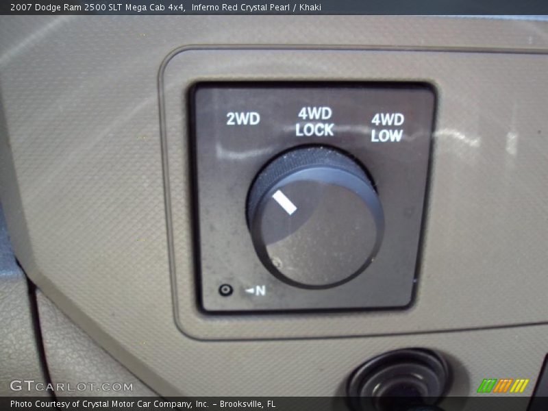 Inferno Red Crystal Pearl / Khaki 2007 Dodge Ram 2500 SLT Mega Cab 4x4