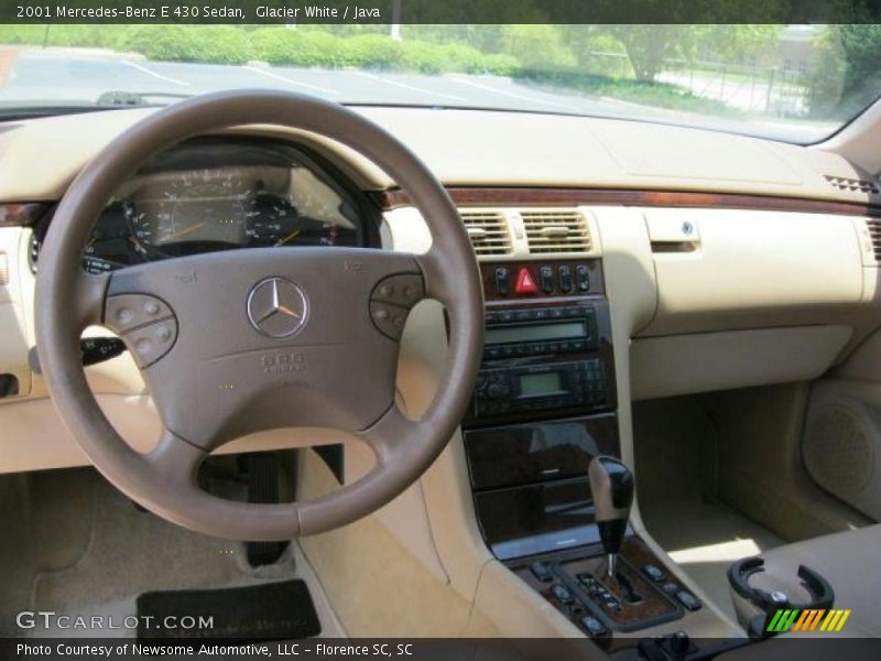 Glacier White / Java 2001 Mercedes-Benz E 430 Sedan