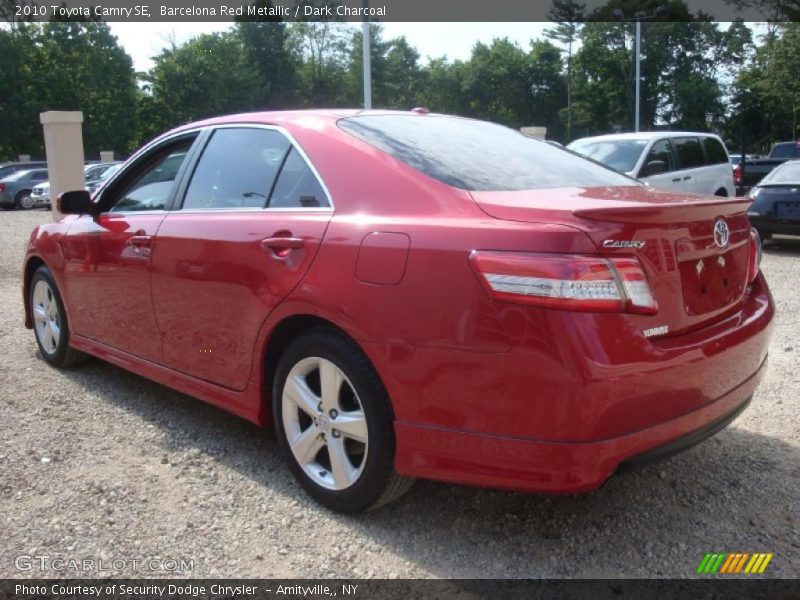 Barcelona Red Metallic / Dark Charcoal 2010 Toyota Camry SE