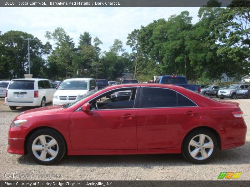Barcelona Red Metallic / Dark Charcoal 2010 Toyota Camry SE