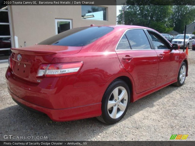 Barcelona Red Metallic / Dark Charcoal 2010 Toyota Camry SE