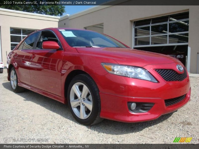 Barcelona Red Metallic / Dark Charcoal 2010 Toyota Camry SE