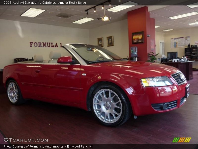 Amulet Red / Beige 2005 Audi A4 3.0 quattro Cabriolet