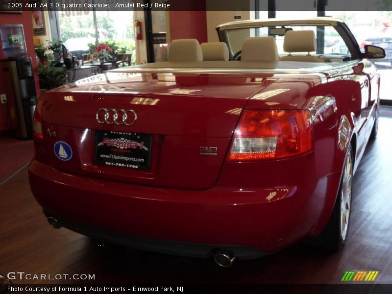 Amulet Red / Beige 2005 Audi A4 3.0 quattro Cabriolet