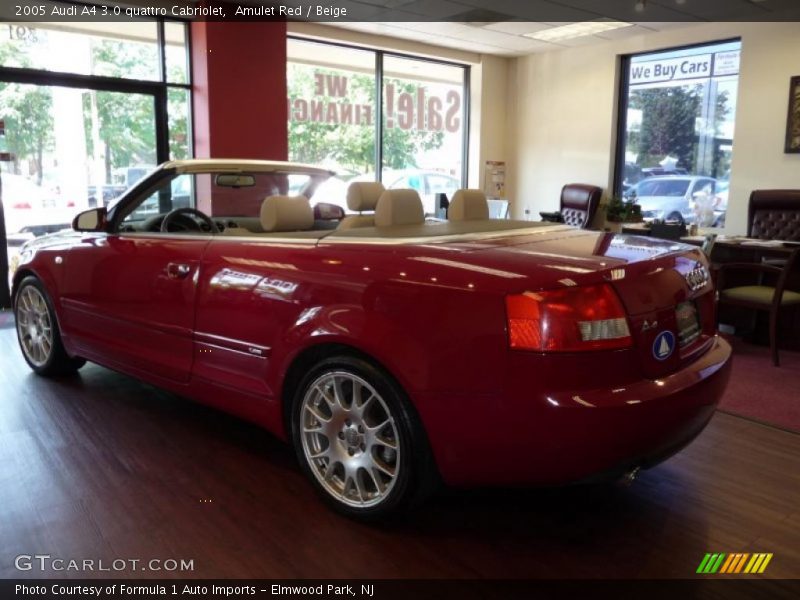 Amulet Red / Beige 2005 Audi A4 3.0 quattro Cabriolet