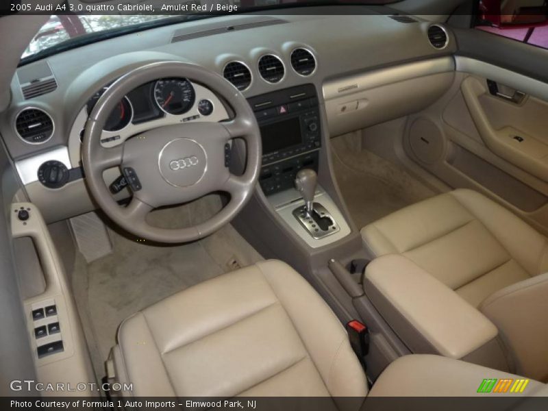 Amulet Red / Beige 2005 Audi A4 3.0 quattro Cabriolet