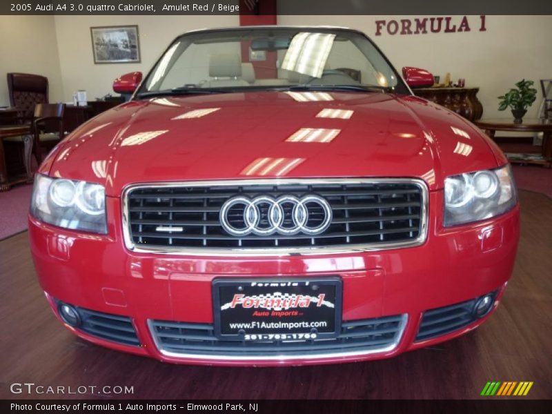 Amulet Red / Beige 2005 Audi A4 3.0 quattro Cabriolet