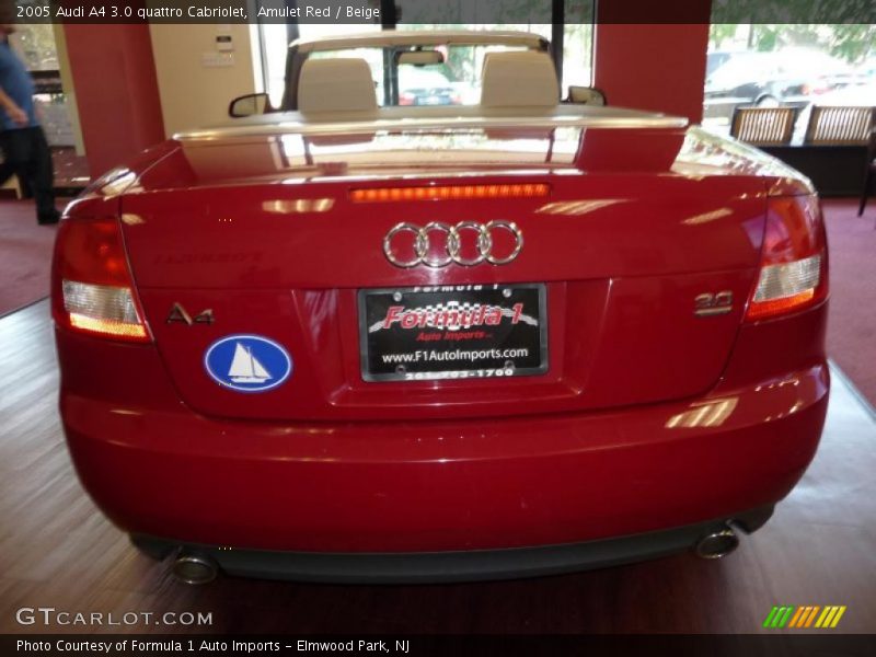 Amulet Red / Beige 2005 Audi A4 3.0 quattro Cabriolet