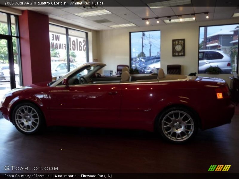 Amulet Red / Beige 2005 Audi A4 3.0 quattro Cabriolet