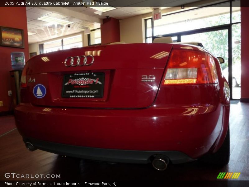 Amulet Red / Beige 2005 Audi A4 3.0 quattro Cabriolet