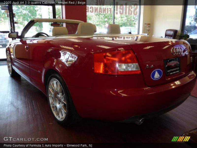 Amulet Red / Beige 2005 Audi A4 3.0 quattro Cabriolet
