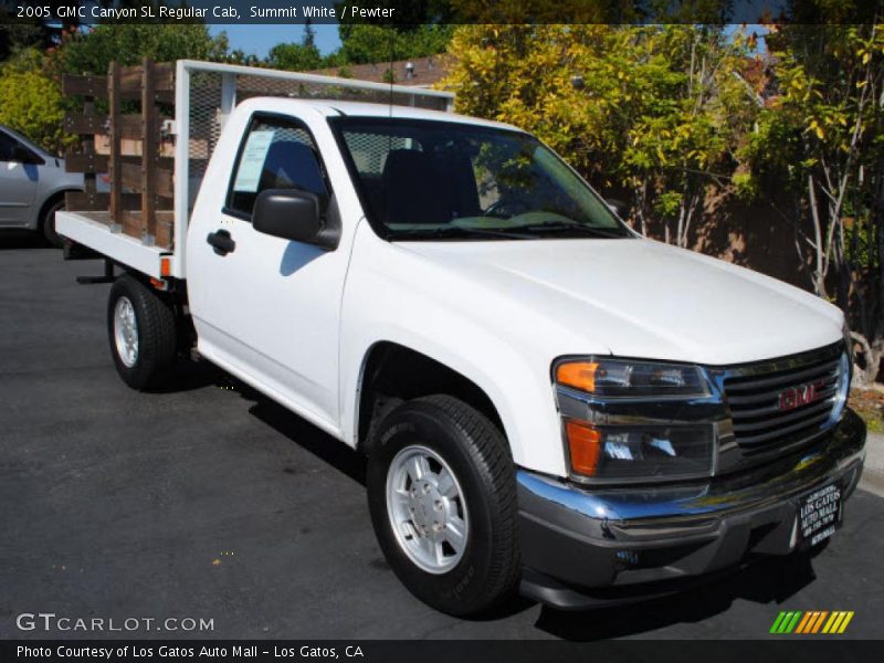 Summit White / Pewter 2005 GMC Canyon SL Regular Cab