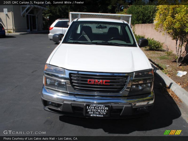 Summit White / Pewter 2005 GMC Canyon SL Regular Cab
