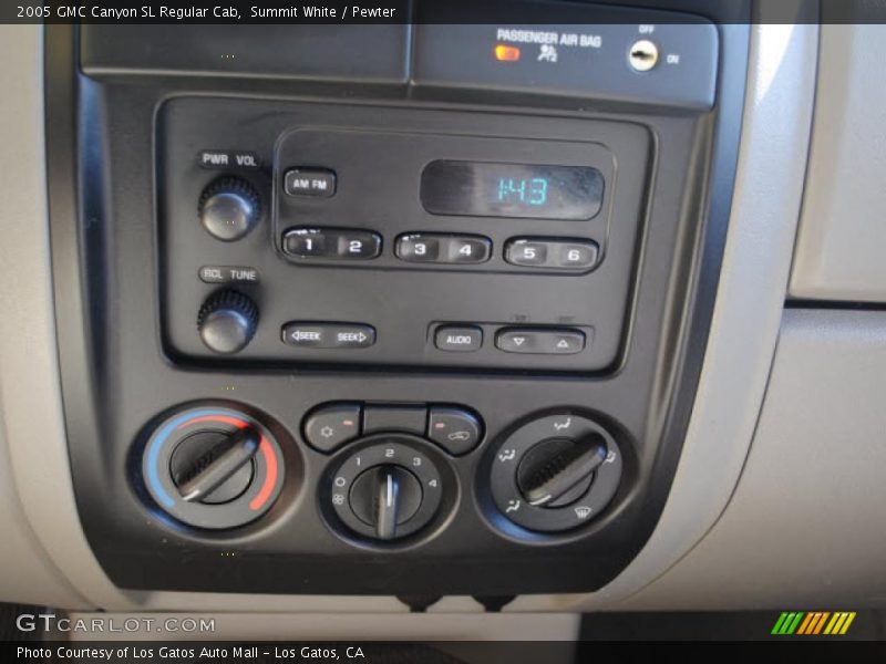 Summit White / Pewter 2005 GMC Canyon SL Regular Cab