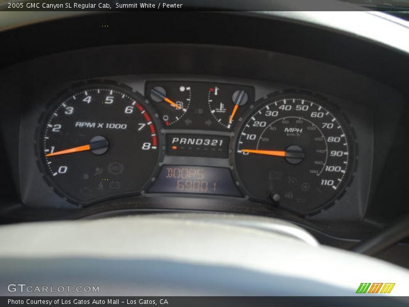Summit White / Pewter 2005 GMC Canyon SL Regular Cab