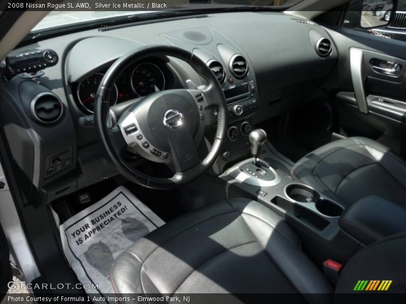 Silver Ice Metallic / Black 2008 Nissan Rogue SL AWD