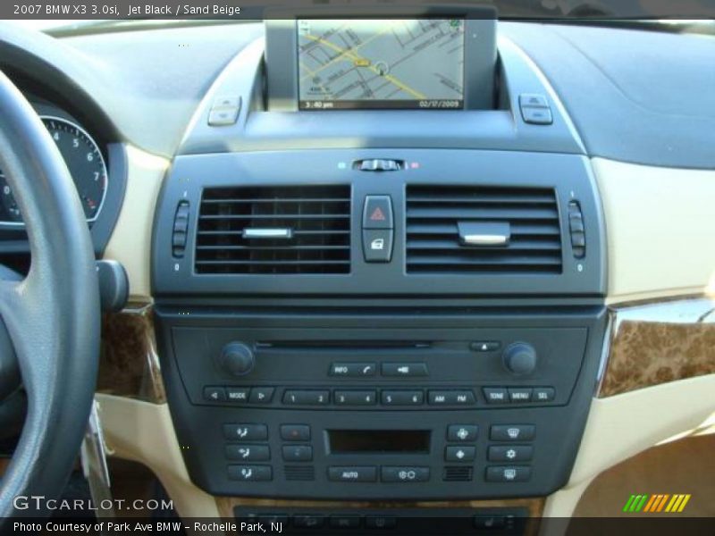 Jet Black / Sand Beige 2007 BMW X3 3.0si