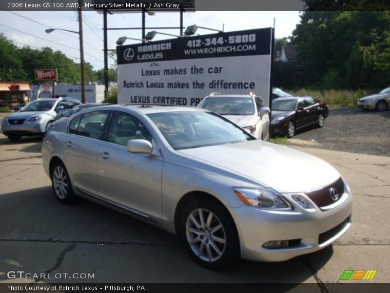 Mercury Silver Metallic / Ash Gray 2006 Lexus GS 300 AWD