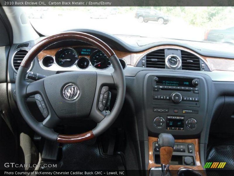 Carbon Black Metallic / Ebony/Ebony 2010 Buick Enclave CXL